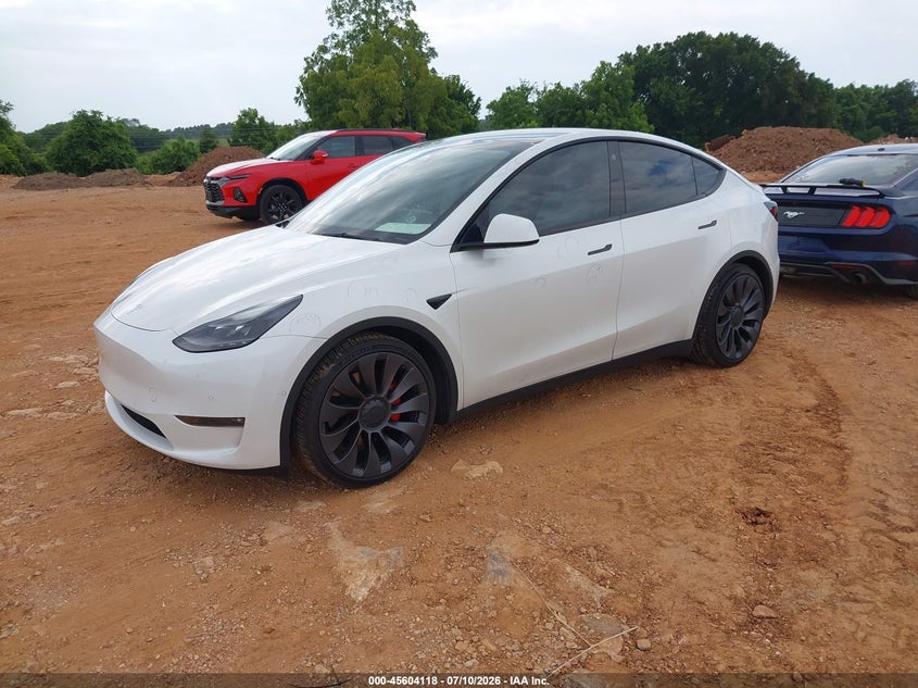 2021 TESLA MODEL Y auction photo 2