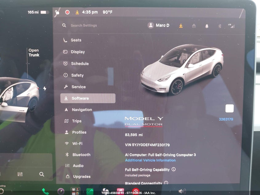 2021 TESLA MODEL Y auction photo 7
