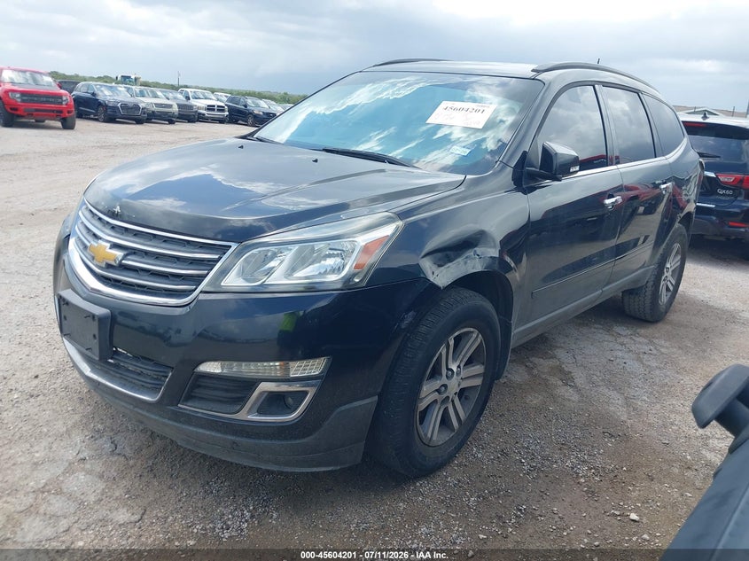 Vin: 1gnkrhkd9fj122055, lot: 46102624, chevrolet traverse lt 20152