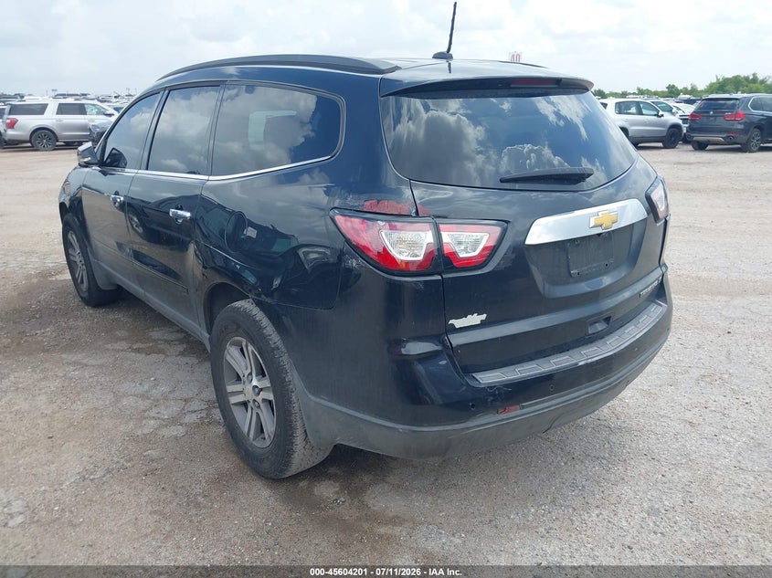 Vin: 1gnkrhkd9fj122055, lot: 46102624, chevrolet traverse lt 20153