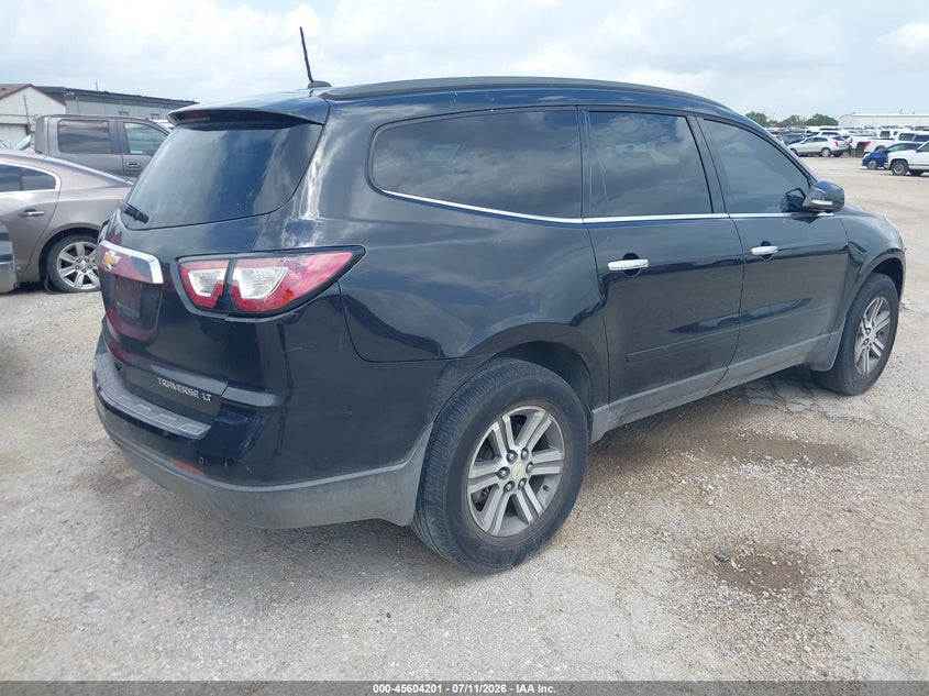 Vin: 1gnkrhkd9fj122055, lot: 46102624, chevrolet traverse lt 20154