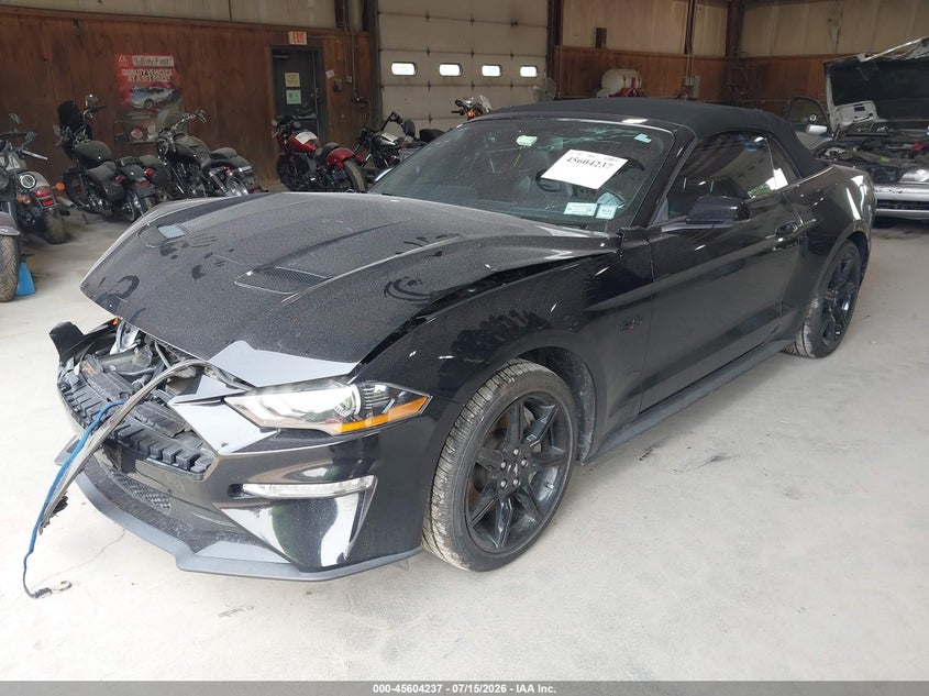 2019 Ford Mustang Gt Premium, Front End, IAAI, VIN 1FATP8FF5K5195303 — photo 2