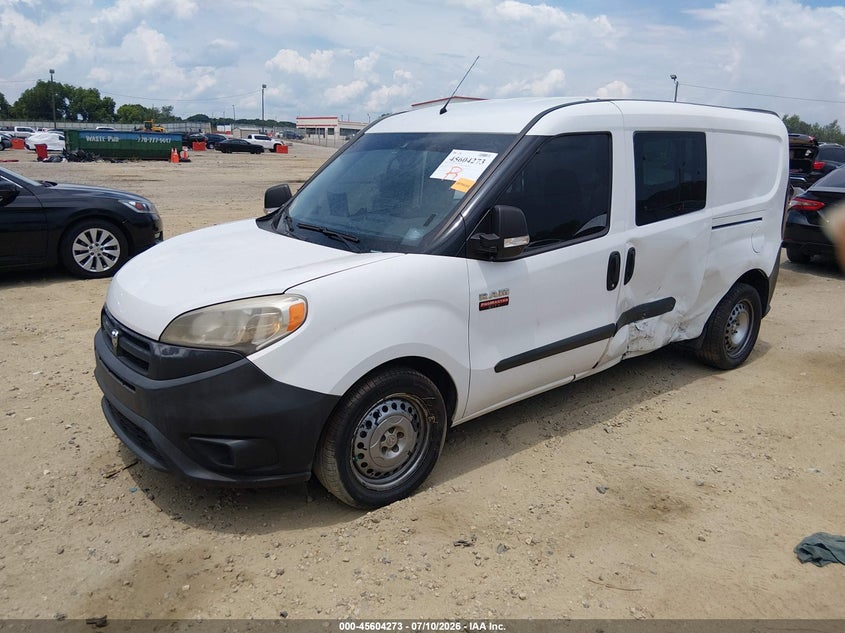 Vin: zfberfab2h6f48014, lot: 46102696, ram promaster city tradesman 20172