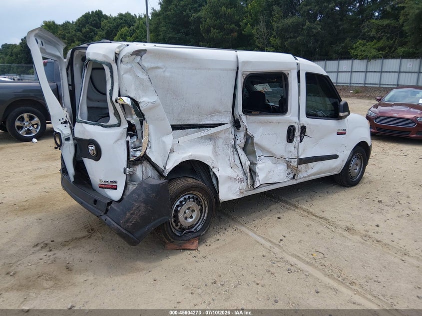 Vin: zfberfab2h6f48014, lot: 46102696, ram promaster city tradesman 20174