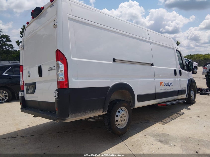 Vin: 3c6mrvjg4pe584864, lot: 46102770, ram promaster 3500 cargo van high roof 159 wb ext 20234