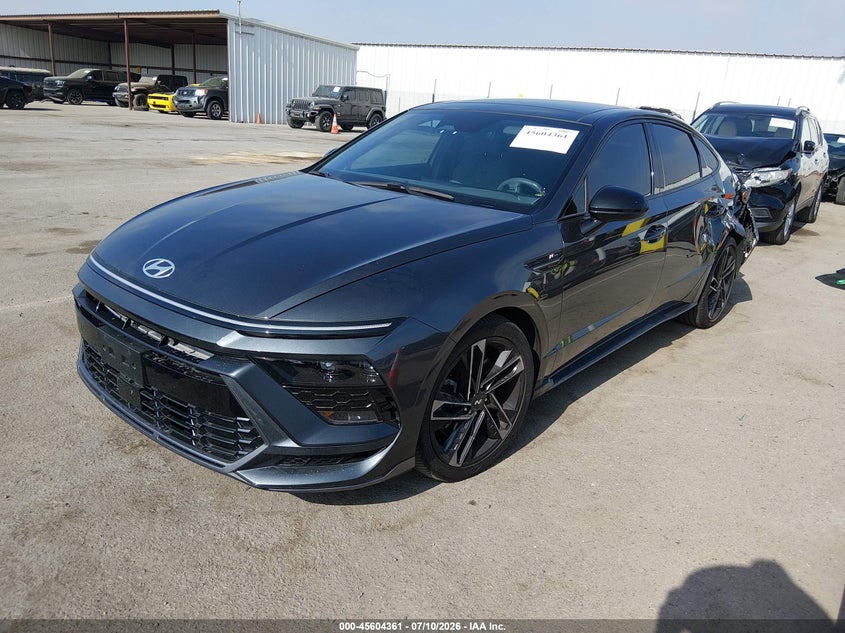 2024 Hyundai Sonata N Line, Left Rear, IAAI, VIN KMHL54JC2RA353731 — photo 2
