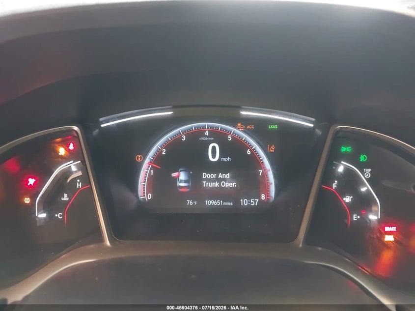 2020 HONDA CIVIC auction photo 7