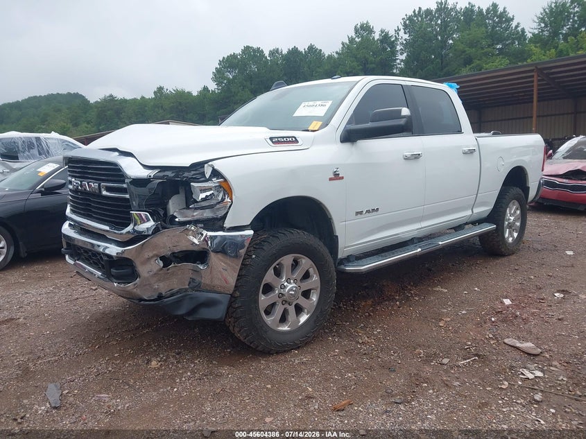Vin: 3c6ur5dl2kg689294, lot: 46102809, ram 2500 big horn  4x4 6'4 box 20192