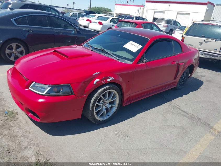 2002 Ford Mustang, Left Front, IAAI, VIN 1FAFP42X52F109566 — photo 2