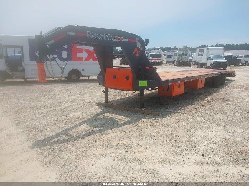 2026 RAWMAXX 40' GOOSENECK FLATBED TRAILER auction photo 2