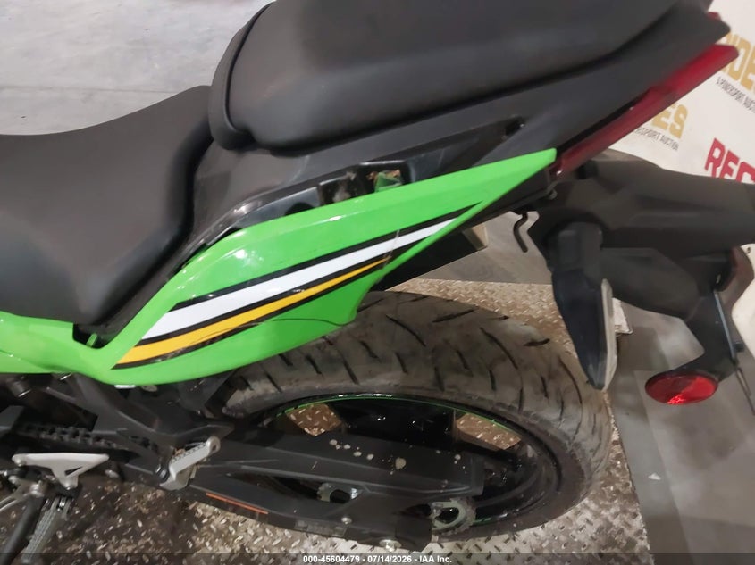 2025 Kawasaki Ex500 A/B VIN: ML5EXGJ19SDA69585 Lot: 45604479