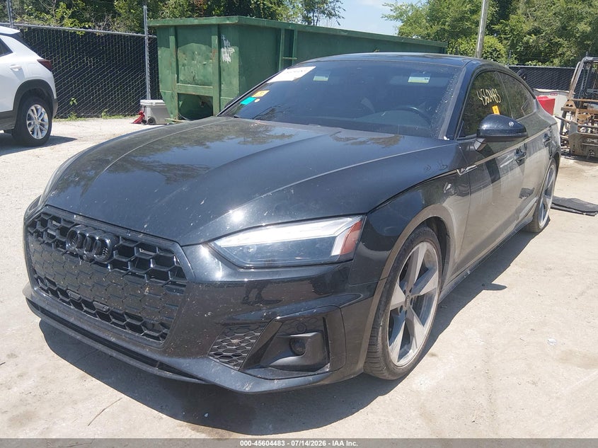 Vin: waufacf58ma054624, lot: 46102906, audi a5 sportback premium plus 45 tfsi quattro s tronic 20212
