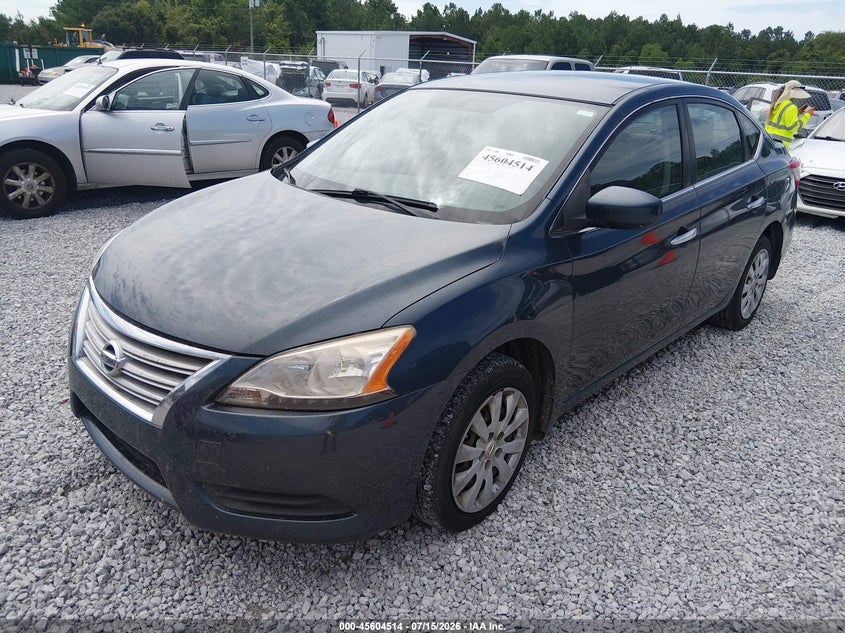 2014 Nissan Sentra, Удар сзади, IAAI, VIN 3N1AB7AP4EL692277 — фото 2