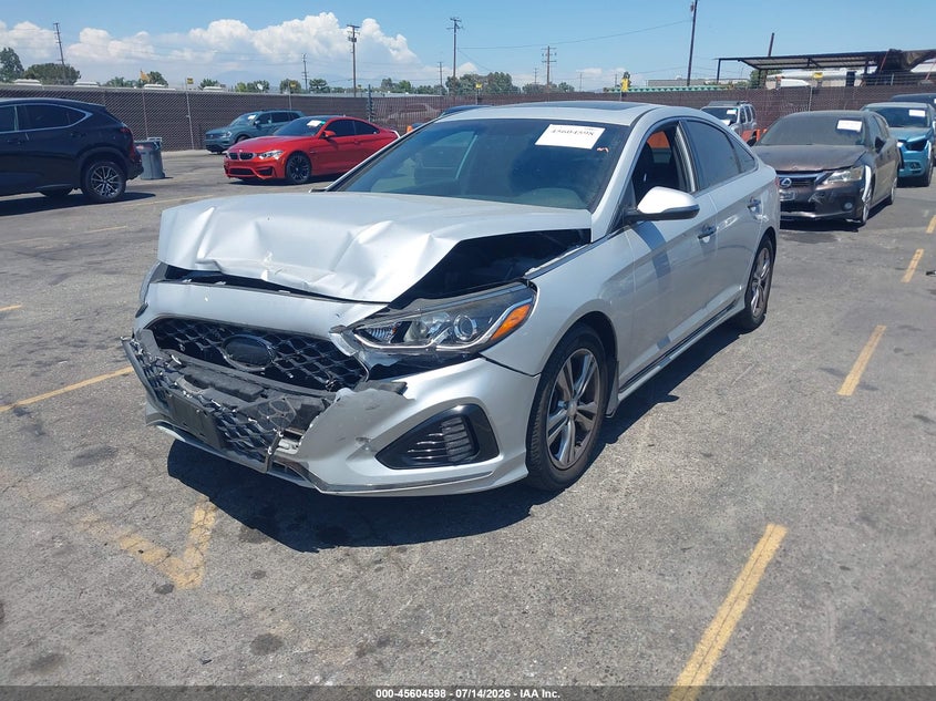 2018 Hyundai Sonata, Front End, IAAI, VIN 5NPE34AF8JH694657 — photo 2