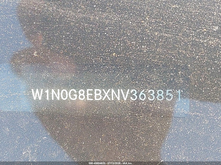 2022 Mercedes-Benz Glc 300 4Matic Suv VIN: W1N0G8EBXNV363851 Lot: 45604620