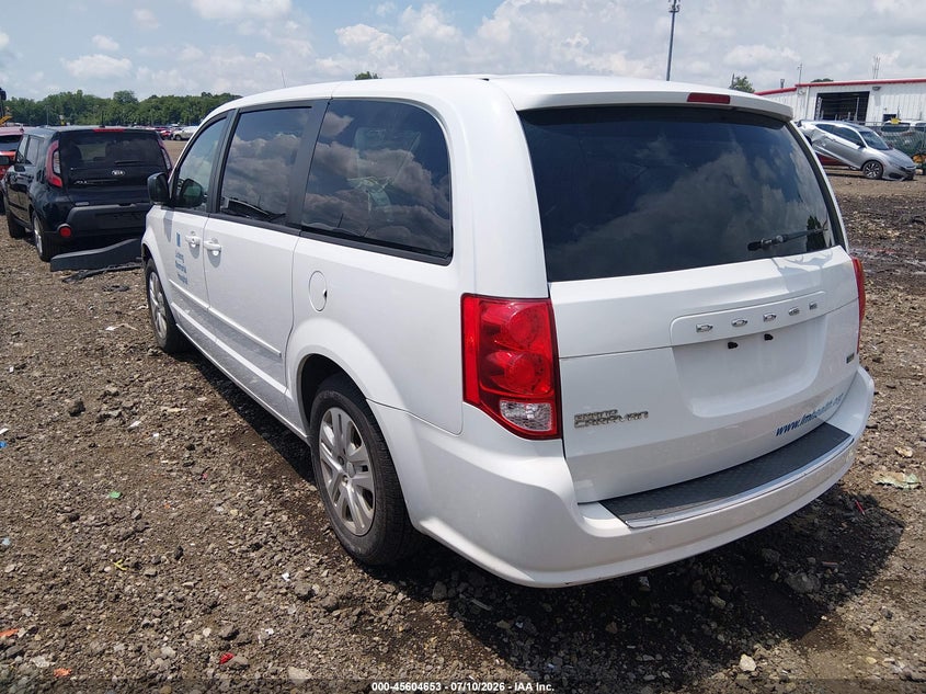 Vin: 2c4rdgbg8fr563892, lot: 46103076, dodge grand caravan se 20153