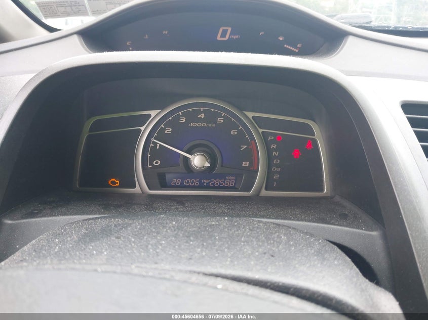 2009 HONDA CIVIC SEDAN 1.8L I-4 VVT, 140HP