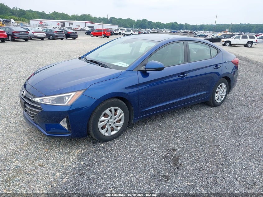 Vin: 5npd74lf5lh601299, lot: 46103085, hyundai elantra se 20202