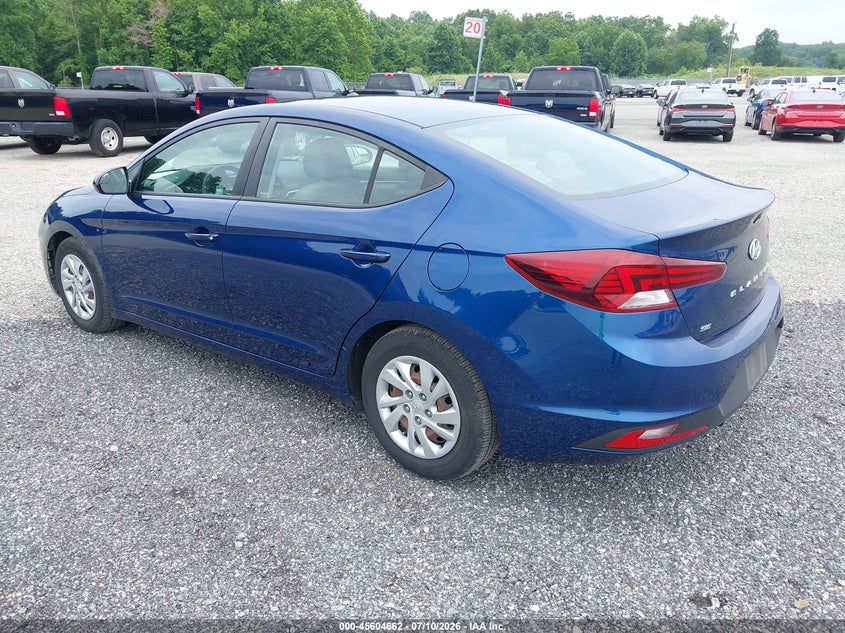 Vin: 5npd74lf5lh601299, lot: 46103085, hyundai elantra se 20203