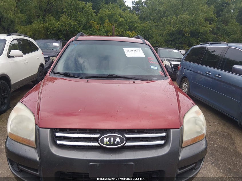 2008 Kia Sportage Lx VIN: KNDJF724387452443 Lot: 45604695