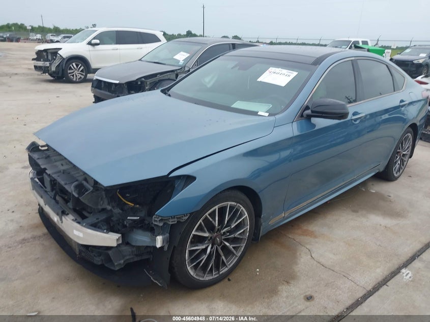 Vin: kmhgn4jb3ju240835, lot: 46103371, genesis g80 3.3t sport 20182