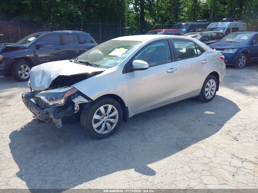 2014 Toyota Corolla, Удар спереди, IAAI, VIN 2T1BURHE0EC141620 — фото 2