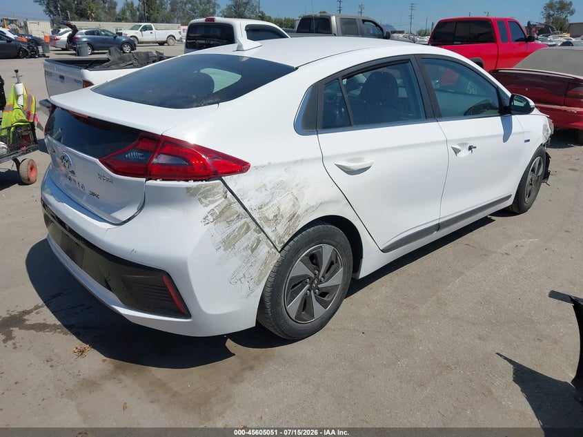 Vin: kmhc75lcxhu047614, lot: 46103474, hyundai ioniq hybrid sel 20174