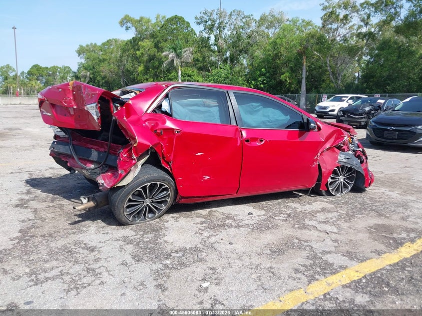 2016 TOYOTA COROLLA SEDAN 1.8L I-4 DOHC, VVT, 132HP