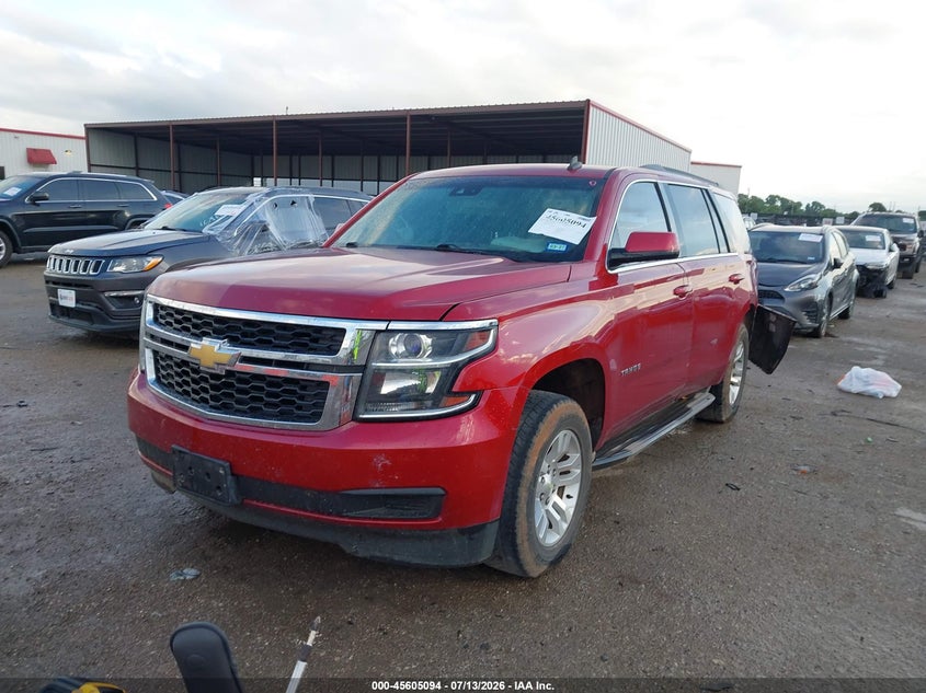2015 Chevrolet Tahoe, Удар ззаду, IAAI, VIN 1GNSCBKC5FR123923 — фото 2