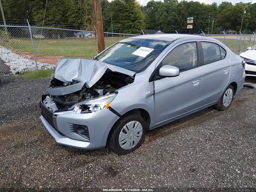 2024 Mitsubishi Mirage, Front End, IAAI, VIN ML32FUFJ9RHF01696 — photo 2
