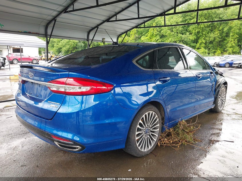 Vin: 3fa6p0d97hr245460, lot: 46103702, ford fusion titanium 20174