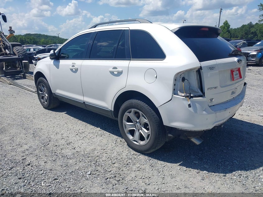 Vin: 2fmdk3jc8dbc61074, lot: 46103704, ford edge sel 20133