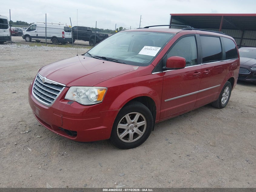 Vin: 2a4rr5d17ar141162, lot: 46103755, chrysler town & country touring 20102