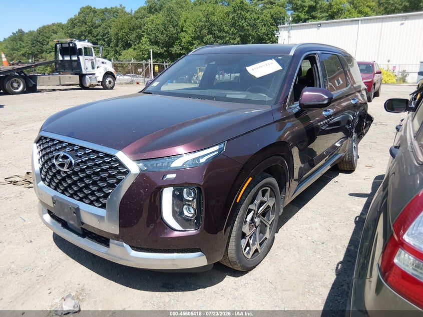 Vin: km8r7dhe4nu341696, lot: 46103841, hyundai palisade calligraphy 20222
