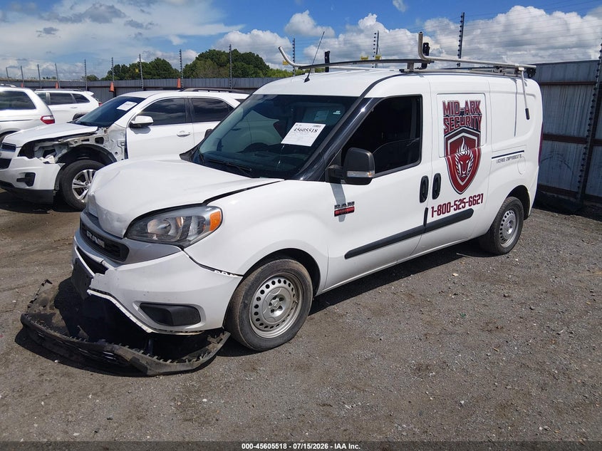 2022 Ram Promaster City Cargo Van VIN: ZFBHRFAB2N6Y34757 Lot: 45605518