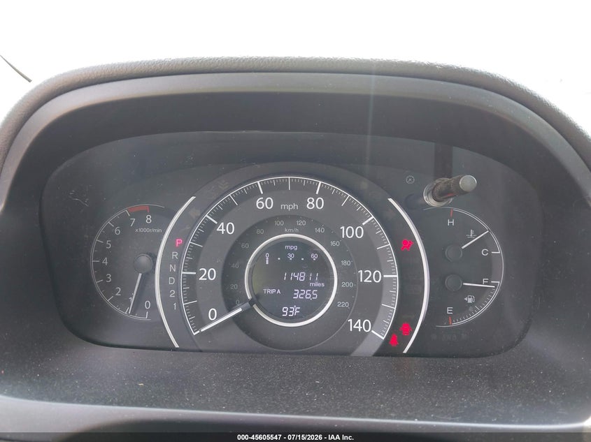 2012 HONDA CR-V auction photo 7