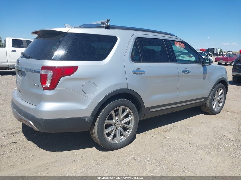 Vin: 1fm5k8f84hgc24026, lot: 46104000, ford explorer limited 20174