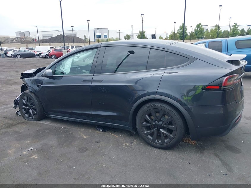 2025 Tesla Model X Long Range VIN: 7SAXCDE52SF470927 Lot: 45605609