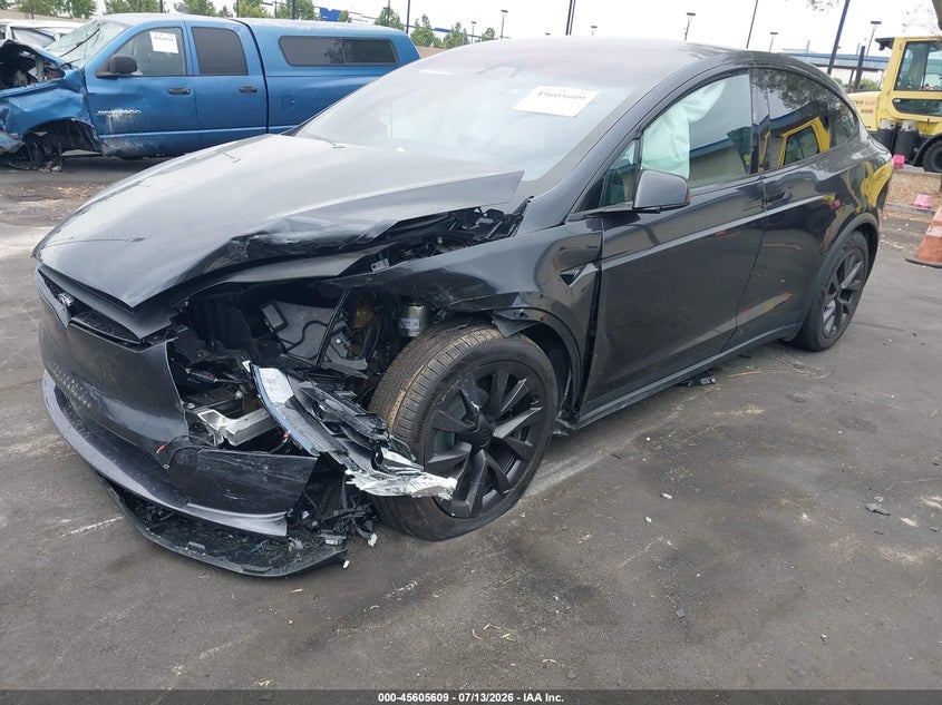 2025 Tesla Model X Long Range VIN: 7SAXCDE52SF470927 Lot: 45605609