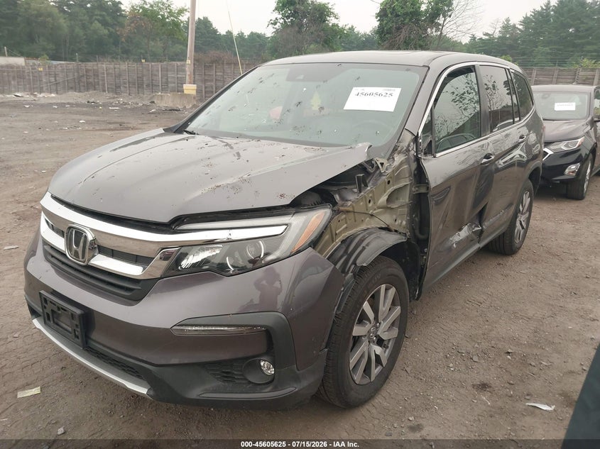 Vin: 5fnyf6h54lb050393, lot: 46104048, honda pilot awd ex-l 20202