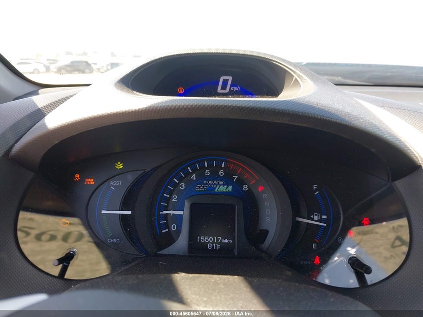 2014 Honda Insight Ex VIN: JHMZE2H77ES002036 Lot: 45605647