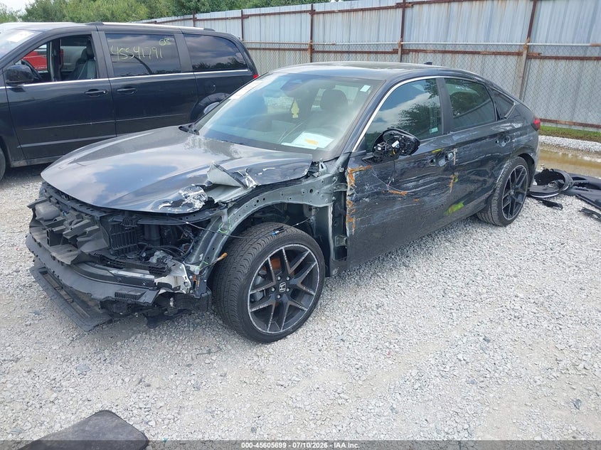 2024 Honda Civic Sport Touring, Left Side, IAAI, VIN 19XFL1H84RE005806 — photo 2