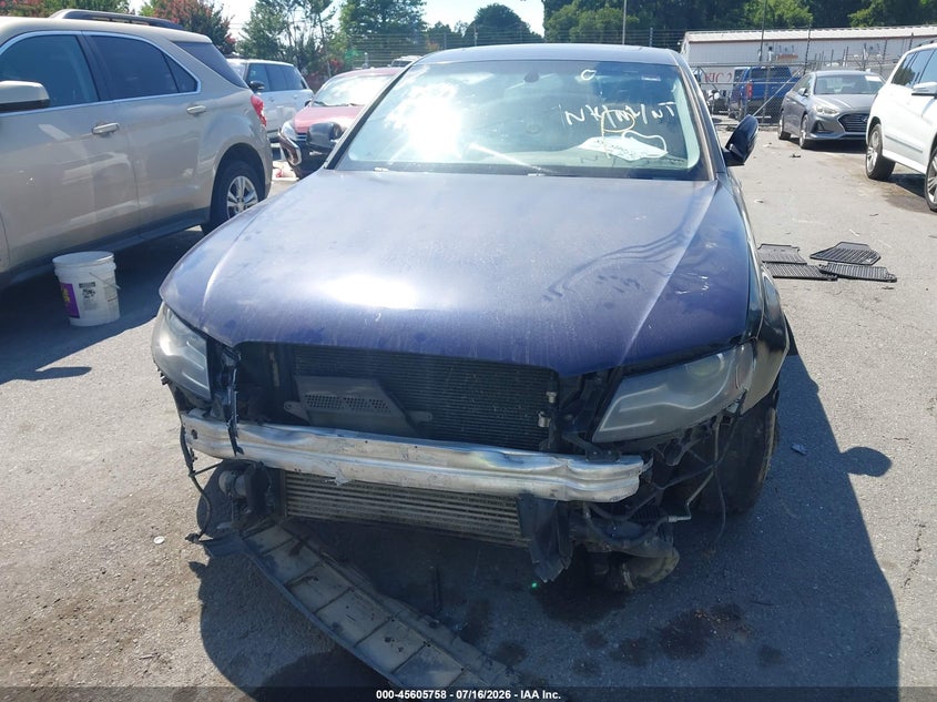 2011 Audi A4 2.0T Premium VIN: WAUFFAFL0BN039500 Lot: 45605758