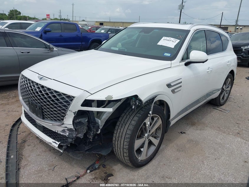 Vin: kmuhbdsb2ru173332, lot: 46104186, genesis gv80 2.5t awd 20242