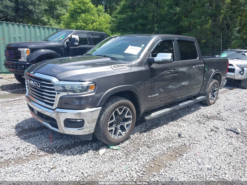 Vin: 1c6srfjp3tn197922, lot: 46104207, ram 1500 laramie  4x4 5'7 box 20262