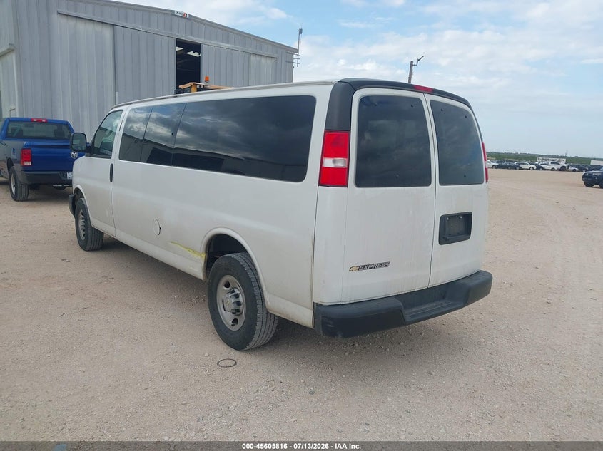Vin: 1gazgnfp4r1207642, lot: 46104239, chevrolet express passenger rwd 3500 extended wheelbase ls 20243
