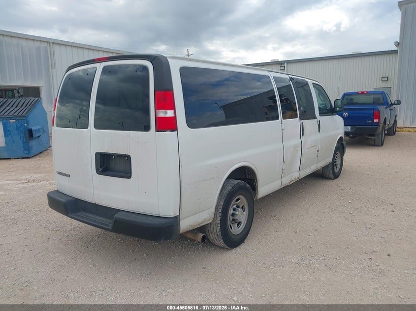 Vin: 1gazgnfp4r1207642, lot: 46104239, chevrolet express passenger rwd 3500 extended wheelbase ls 20244