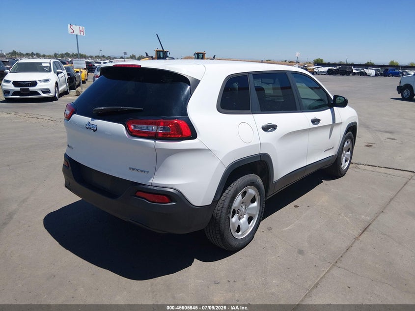 2016 Jeep Cherokee Sport VIN: 1C4PJMAB8GW343455 Lot: 45605845