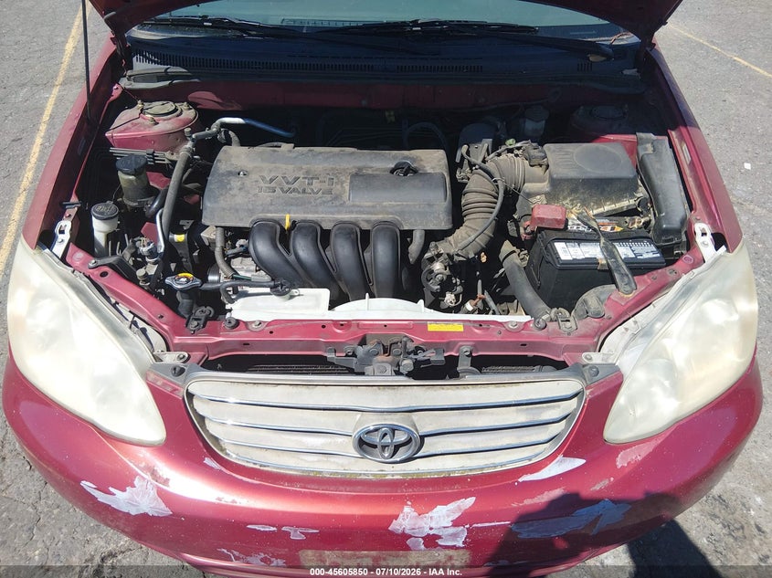 2003 TOYOTA COROLLA SEDAN 1.8L I-4 DOHC, VVT, 130HP