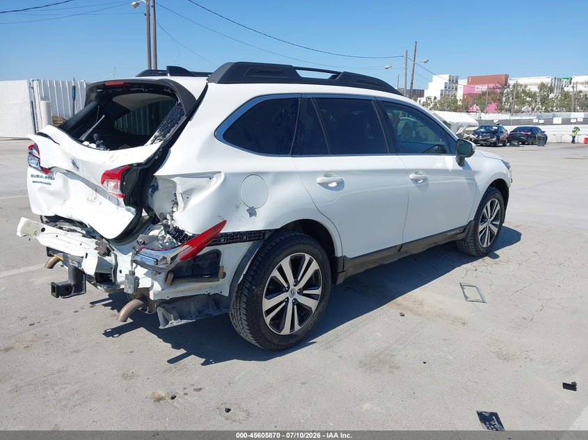 Vin: 4s4bsenc5j3360007, lot: 46104293, subaru outback 3.6r limited 20184